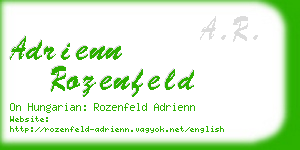 adrienn rozenfeld business card